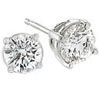 White Gold Brilliant Round Diamond Stud Earrings