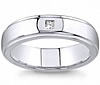 Man Platinum Diamond Wedding Band