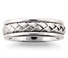 Platinum Mens Braided Band