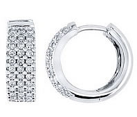  diamond huggy earrings