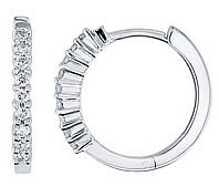  diamond hoop earrings