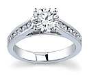 gold diamond engagement ring side diamonds