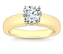 gold diamond solitaire rings