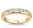 gold ladies diamond wedding rings