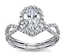 gold diamond engagement ring side diamonds