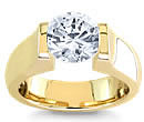 gold diamond tension rings