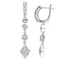 White Gold Diamond Drop Earrings