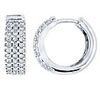 White Gold Diamond Pave Earrings