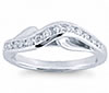 White Gold Ladies Diamond Band