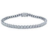 White Gold Semi Bezel Set Diamond Bracelet