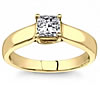 Yellow Gold Trellis Setting for Princess or Asscher Cut